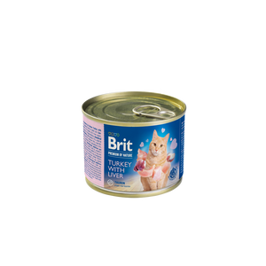 Brit Premium by Nature Turkey with Liver - пастет за котки пуешко месо и черен дроб 200 гр