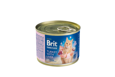 Brit Premium by Nature Turkey with Liver - пастет за котки пуешко месо и черен дроб 200 гр