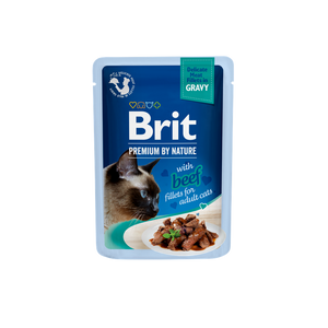 Brit Premium Delicate - телешки филенца в сос 85 гр