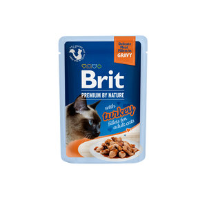 Brit Premium Delicate - пуешки филенца в сос 85 гр