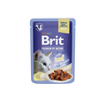 Brit Premium Cat Delicate Fillets in Jelly with Beef - телешки филенца в желе за възрастни котки 85 гр