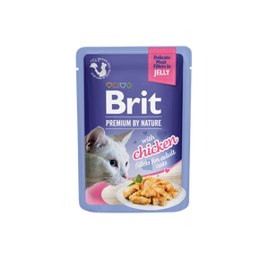 Brit Premium Delicate - пилешки филенца в желе 85 гр