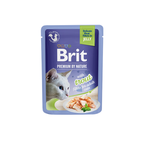Brit Premium Cat Delicate Fillets in Jelly with Trout - филета с пъстърва в желе 85 гр