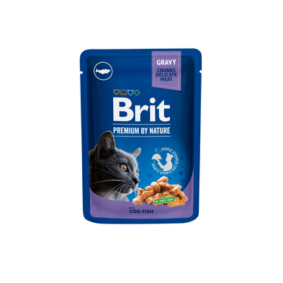 Brit Cod Fish - пауч за котки с риба треска 100 гр