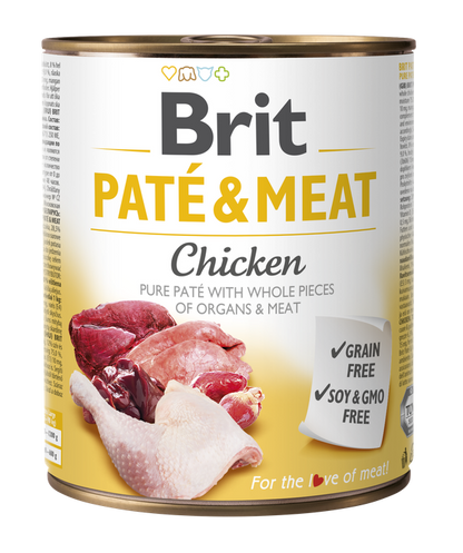 Brit Pate and Meat Chicken - пастет за кучета с пилешко месо