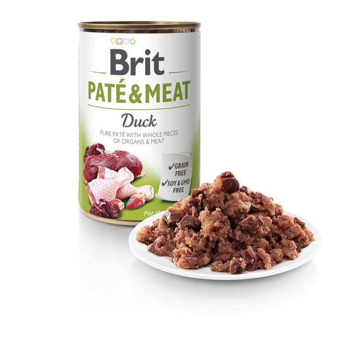 Brit Pate and Meat Duck - пастет за кучета с патешко месо