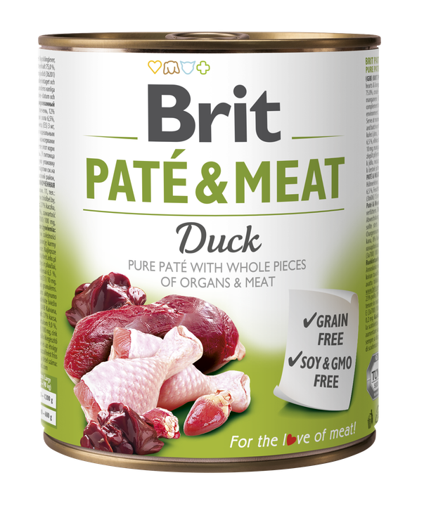 Brit Pate and Meat Duck - пастет за кучета с патешко месо