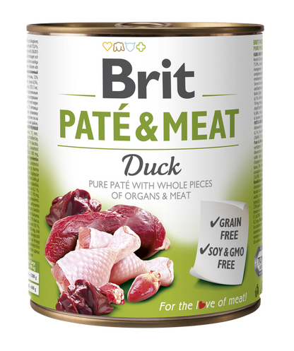 Brit Pate and Meat Duck - пастет за кучета с патешко месо