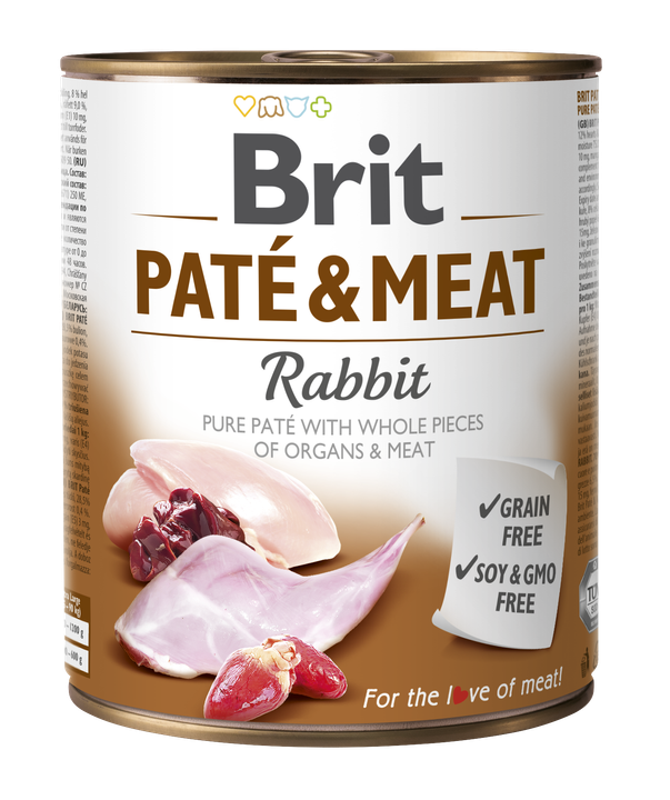 Brit Pate and Meat Rabbit - пастет за кучета със заешко месо