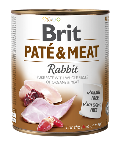 Brit Pate and Meat Rabbit - пастет за кучета със заешко месо