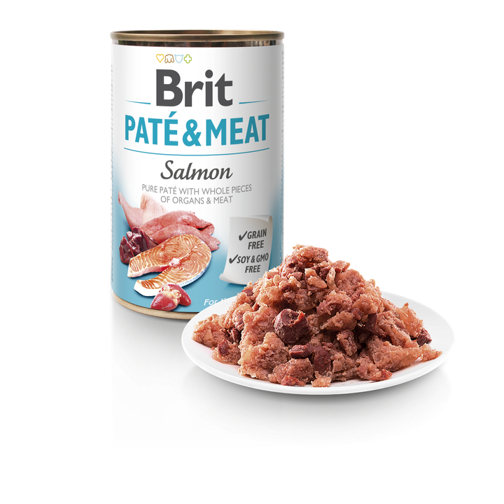 Brit Pate and Meat Salmon - пастет за кучета със сьомга