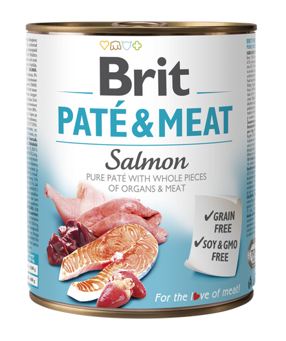 Brit Pate and Meat Salmon - пастет за кучета със сьомга