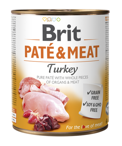Brit Pate and Meat Turkey - пастет за кучета с пуешко месо