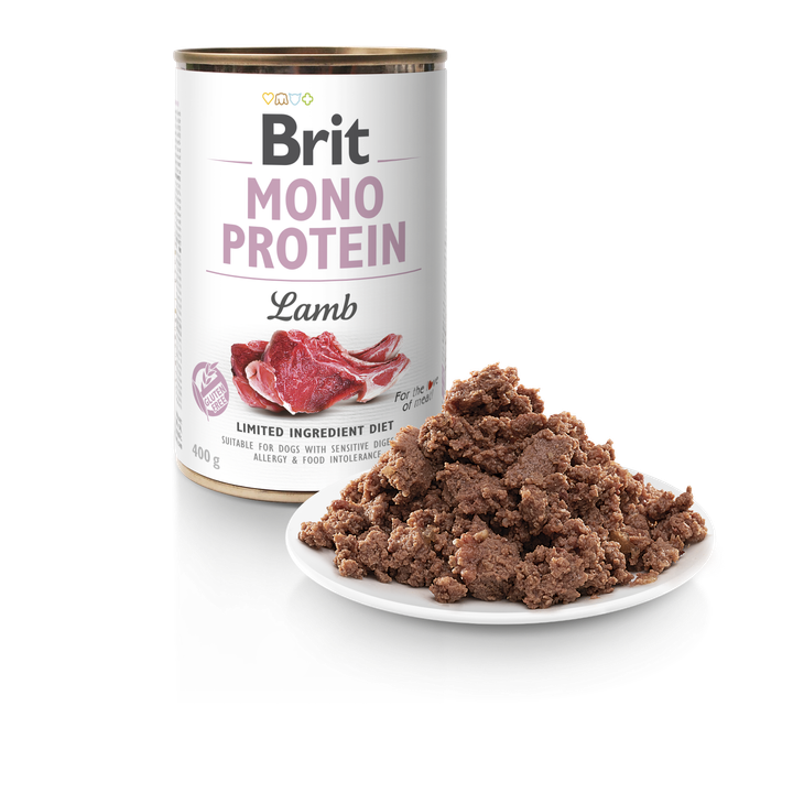 Brit Mono Protein Lamb - монопротеинова консерва за кучета с агнешко месо 400 гр