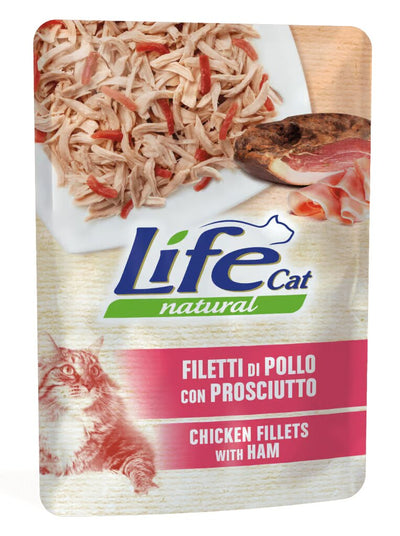 Life Cat Natural Chicken fillets Hamm - с пилешко филе и шунка 70 грама