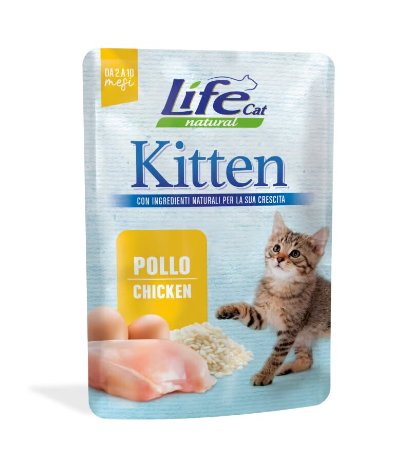 Life Cat Natural Kitten Chicken - за котки от 1 до 12-месечна възраст, 70 грама