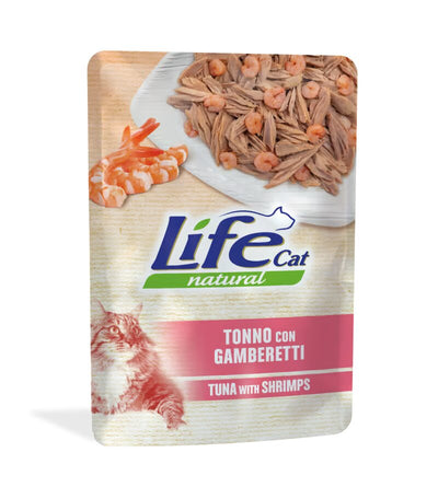 Life Cat Natural Tuna Shrimps - с филе от риба тон и скариди 70 грама