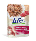 Life Cat Natural Tuna, Beef and Ham - с филе от риба тон, говеждо месо и шунка, 70 грама