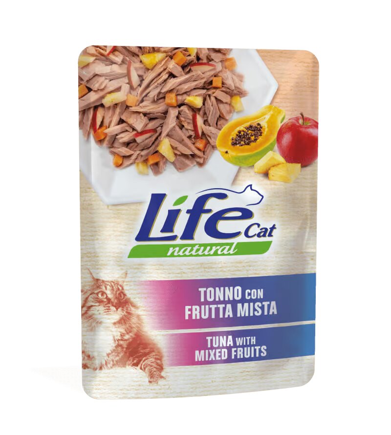 Life Cat Natural Tuna Mixed fruits - с филе от риба тон и микс плодове 70 грама