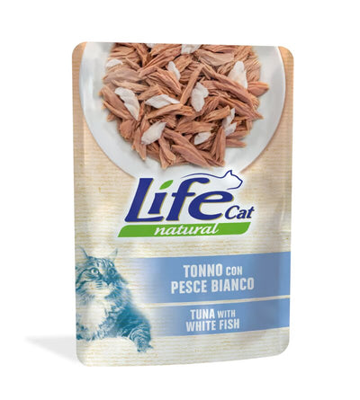 Life Cat Natural Tuna White Fish - с филе от риба тон и бяла риба 70 грама