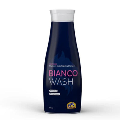 Cavalor Bianco Wash - нежен шампоан, който премахва петната подходящ за всички цветове на козината 500 мл.