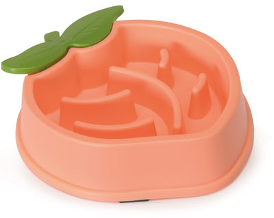 Camon Slow Feed Bowl Peach - пластмасова купичка за бавно хранене