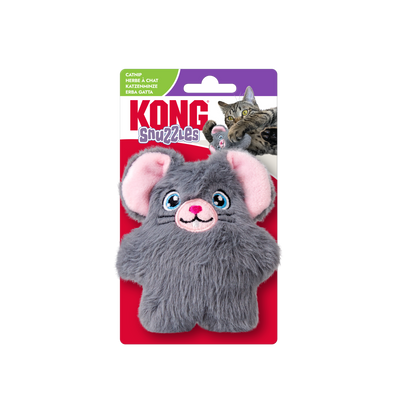 KONG Cat Snuzzles Mouse - плюшена мишка с котешка трева за котки 8.8 см