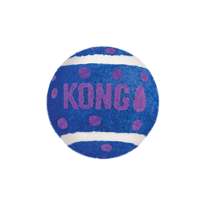 KONG Cat Active Tennis Balls with Bells - тенис топки с звънче за котки 3 бр