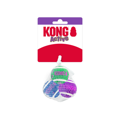 KONG Cat Active Tennis Balls with Bells - тенис топки с звънче за котки 3 бр