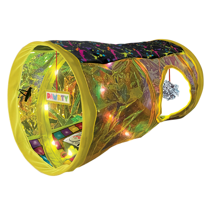 KONG Play Spaces Rave Cave - светещ тунел за котки 29.8 см