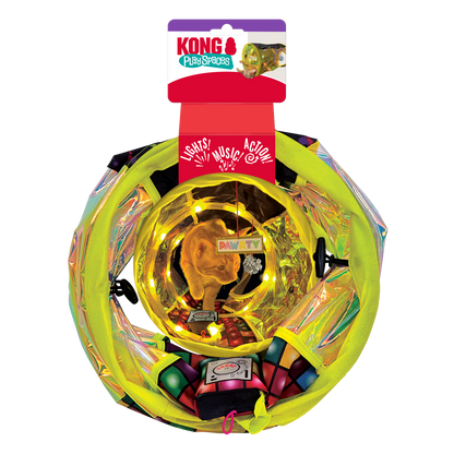 KONG Play Spaces Rave Cave - светещ тунел за котки 29.8 см