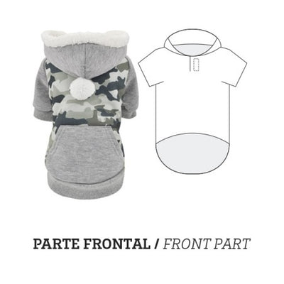 Nayeco Camouflage Hoodie - суитшърт за кучета 25 см