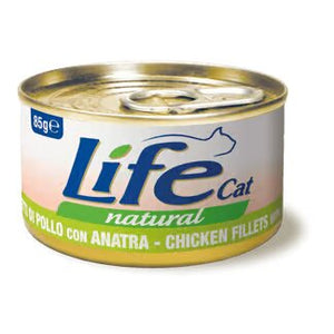 Life Cat Natural Chicken & Duck - с пилешко и патешко месо 85 гр.