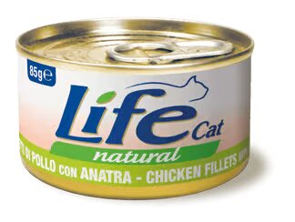 Life Cat Natural Chicken & Duck - с пилешко и патешко месо 85 гр.