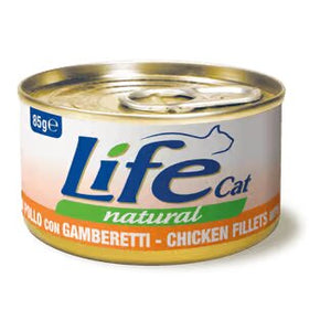 Life Cat Natural Chicken & Shrimps - с пилешко месо и скариди 85 гр.