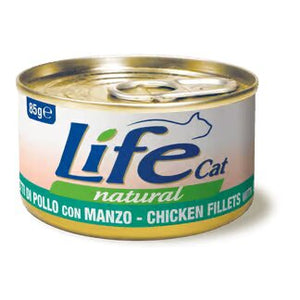 Life Cat Natural Chicken and Beef - с пилешко и говеждо месо 85 гр