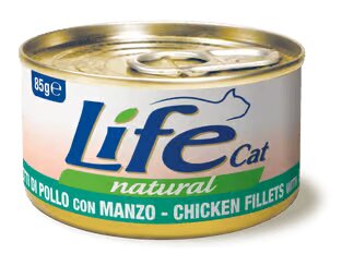 Life Cat Natural Chicken and Beef - с пилешко и говеждо месо 85 гр