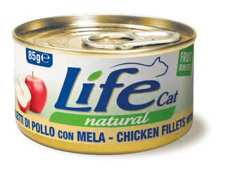 Life Cat Natural Chicken & Apple - с пилешко месо и ябълки 85 гр.