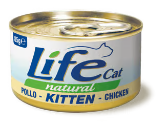 Life Cat Natural Kitten Chicken - с пилешко месо, за малки котенца 85 гр.