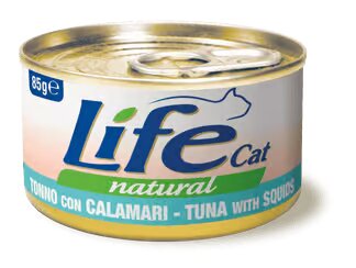 Life Cat Natural Tuna & Squid - с риба тон и калмари 85 гр.