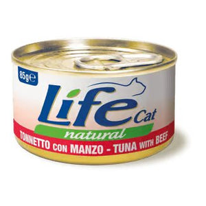 Life Cat Natural Tuna & Beef - с риба тон и говеждо 85 гр.