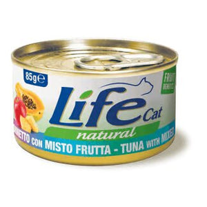 Life Cat Natural Tuna & Mix Fruit - с риба тон и микс от плодове 85 гр.