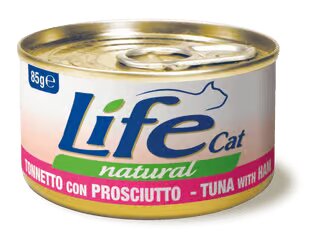 Life Cat Natural Tuna & Ham - с риба тон и прошуто 85 гр.