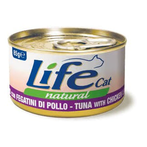 Life Cat Natural Tuna & Chicken liver - с риба тон и пилешки дробчета 85 гр.