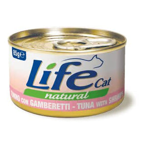 Life Cat Natural Tuna & Shrimps - с риба тон и скариди 85 гр.
