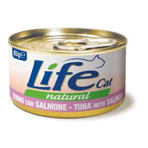 Life Cat Natural Tuna and Salmon - консерва за котки с риба тон и сьомга 85 гр