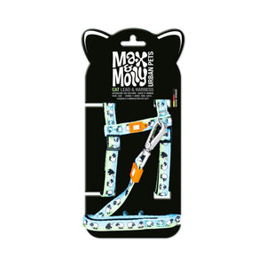 Max Molly Black Sheep Cat Harness Set - нагръдник с повод за котка с обиколка на врата 21,5-33 см. и обиколка на тялото 27-44 см