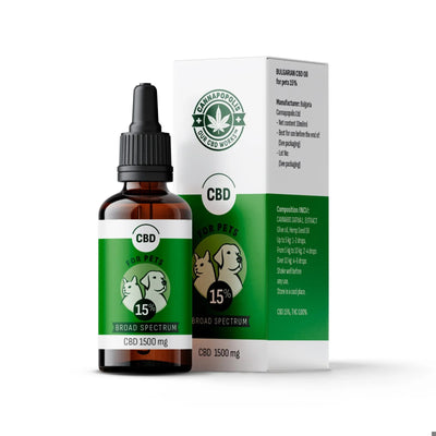 Cannapopolis CBD 15% - конопено масло за домашни любимци 10 мл