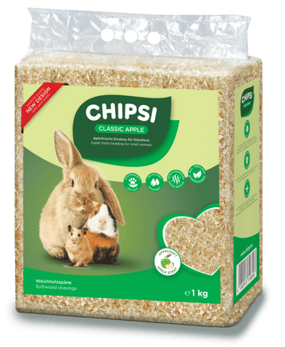 JRS Chipsi Green Apple - обезпаразитен и обезпрашен талаш с аромат на зелена ябълка