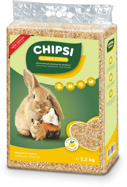 JRS Chipsi Citrus - обезпаразитен и обезпрашен талаш с аромат на лимон